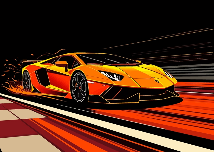 Lamborghini Aventador Orange