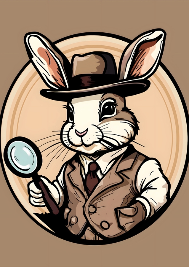 Detective bunny