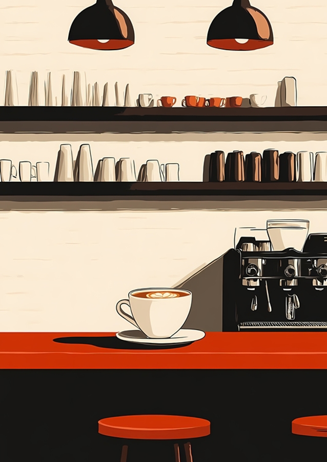 Minimalist Coffee Shop Design