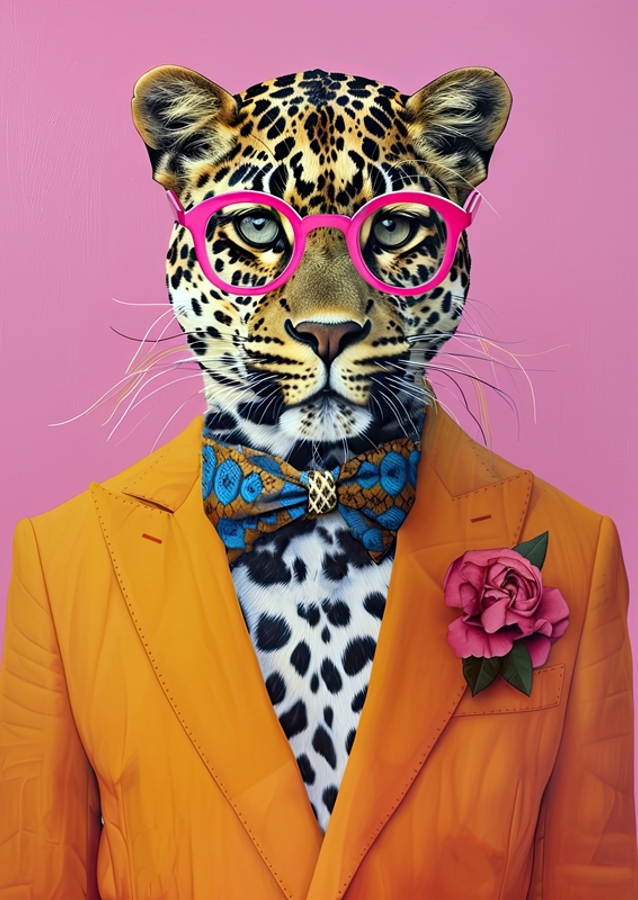 Leopard in Pink