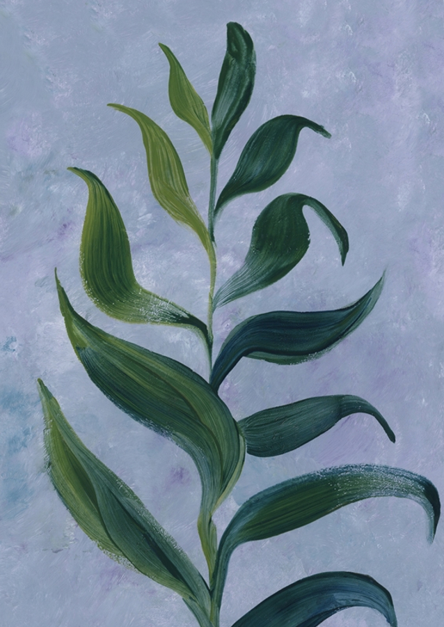 Elegante Blattstudie