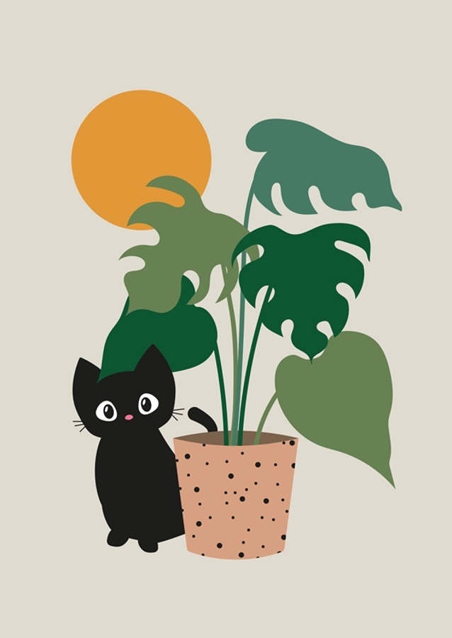 Kattens grønne skjul