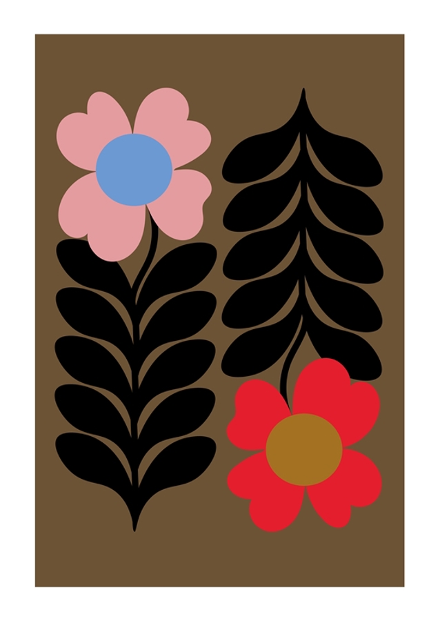 Retro Floral Art