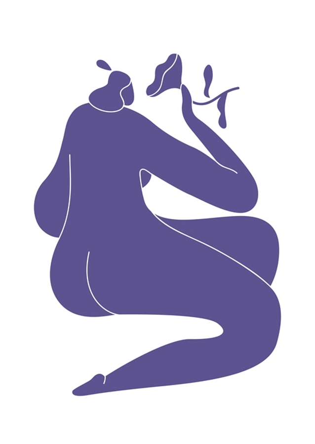 Kék absztrakt forma