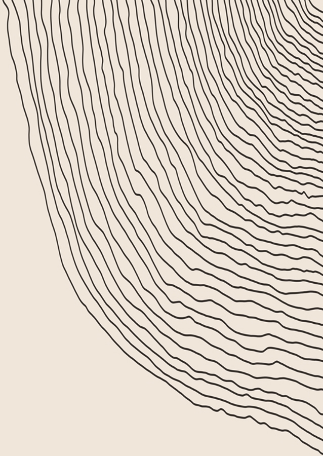 Fließende Linien Kunst