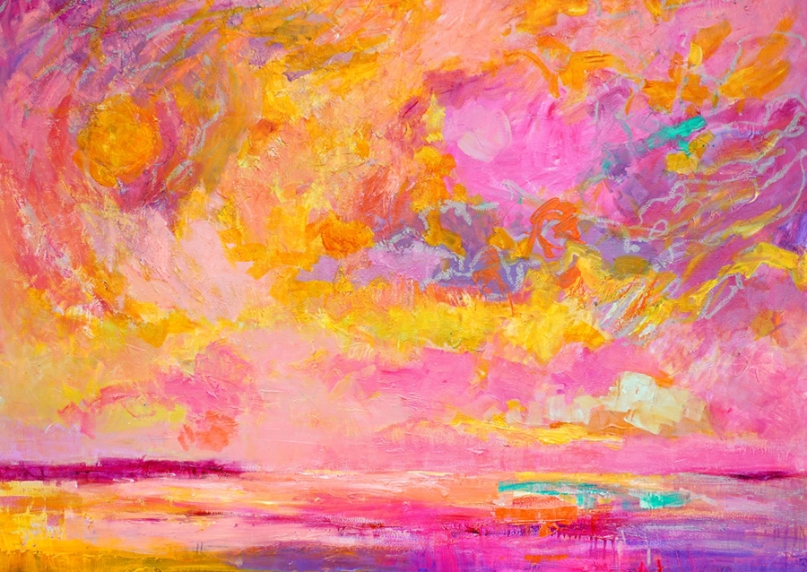 Lebendige Himmelsleinwand