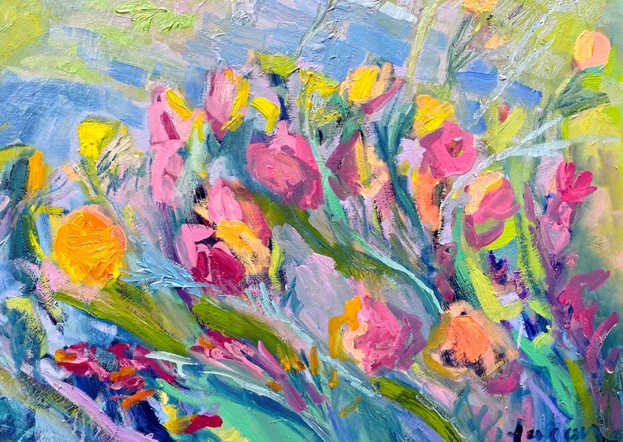 Levende blomsterlyksalighed