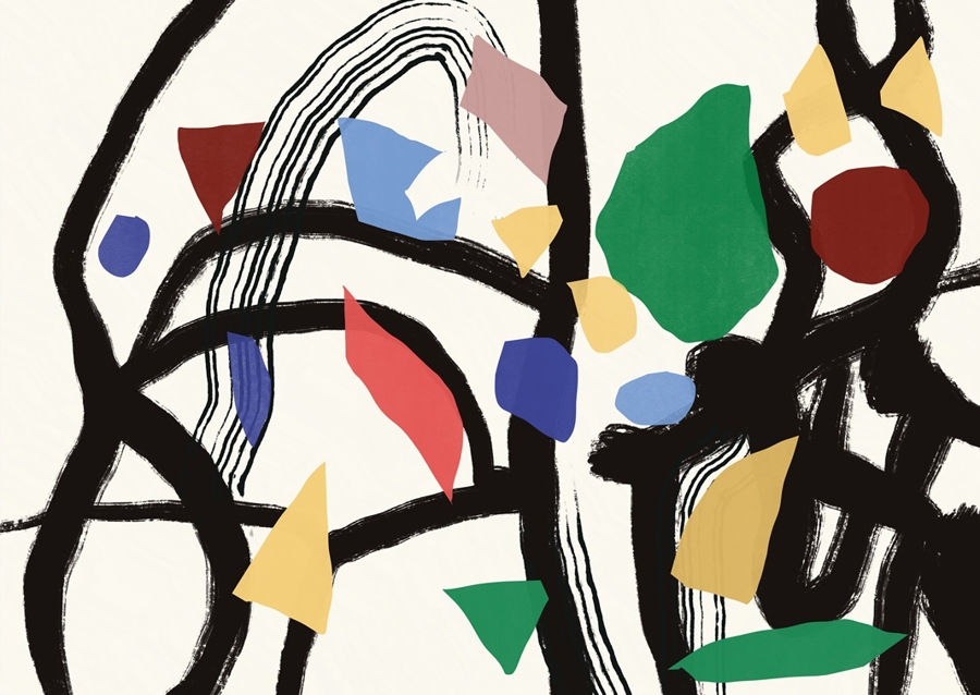 Kolorowe abstrakcyjne linie