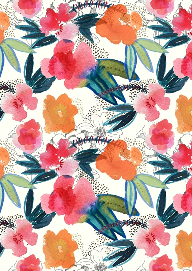 Levende blomsterlyksalighed