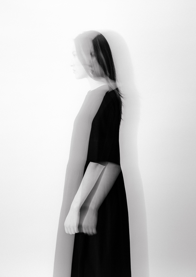 Woman in black and white II