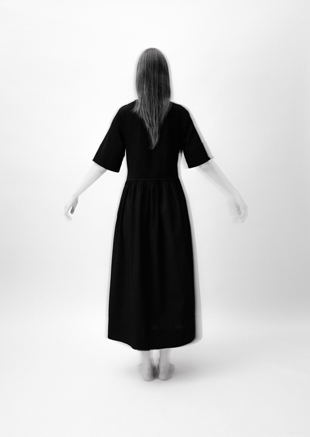 Woman in a black dress III