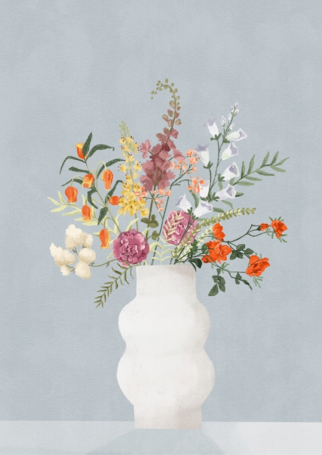 Floral Elegance Vase