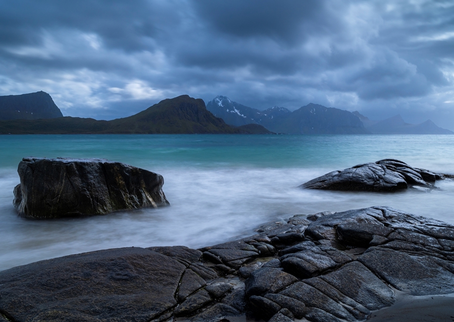 Rocks, Ocean and Clouds