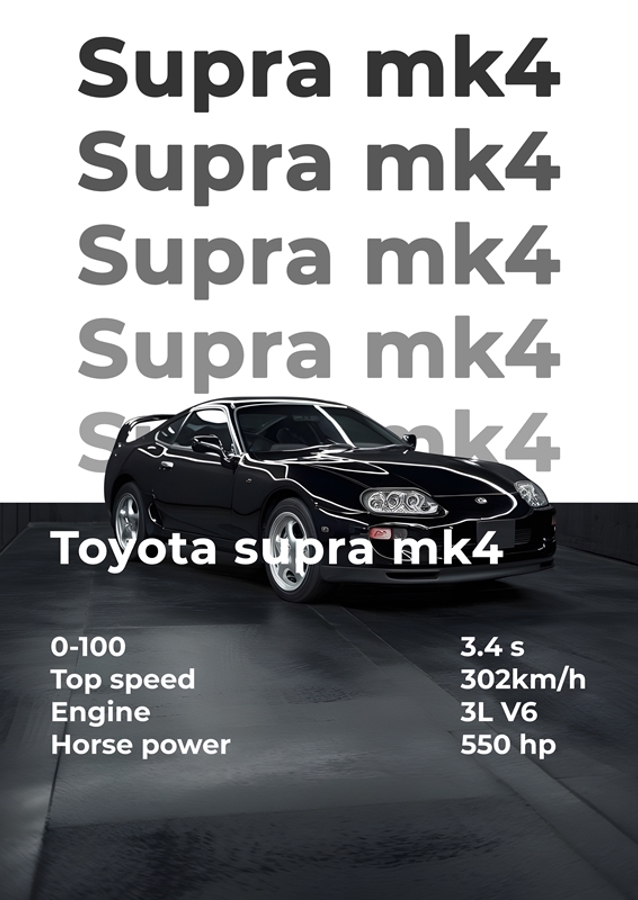 Supra MK4 teho ja tyyli