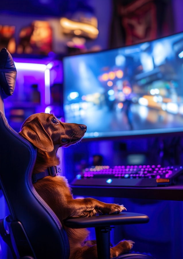 Gamer Jezevčík Klobása Pes