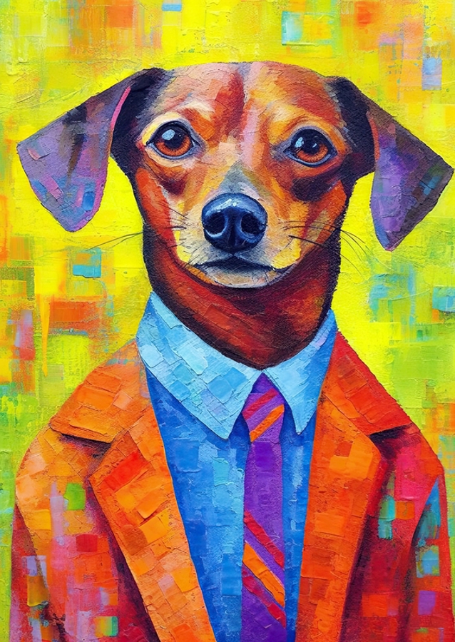 Classy Dachshund Portrait