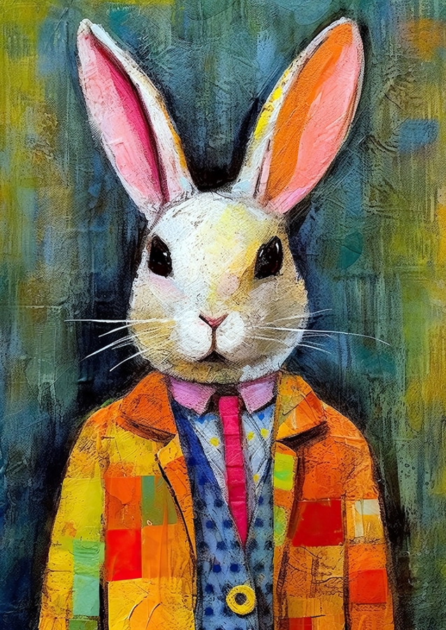 Patchwork Elegance Rabbit