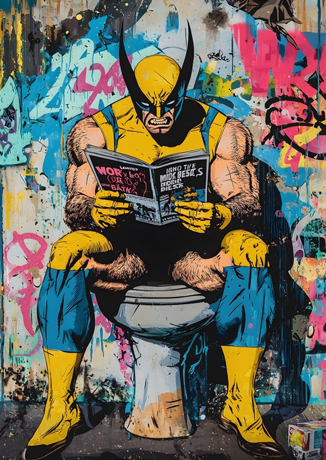 Lustige Logan's Klo Toilette