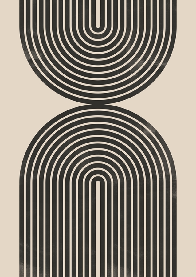 Retro geometriske linjer