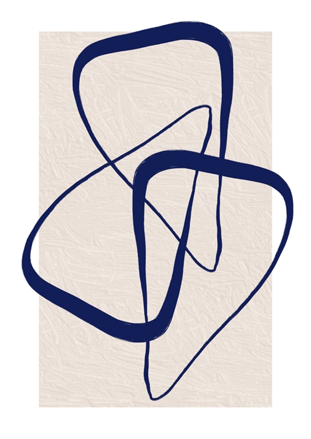 Lignes bleues abstraites