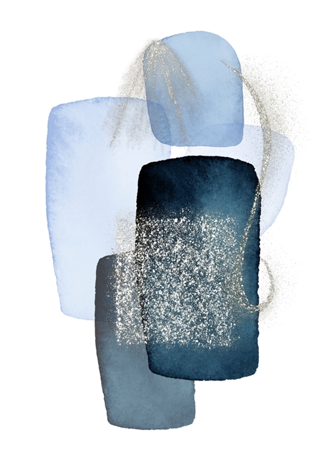 Modré abstraktní formuláře