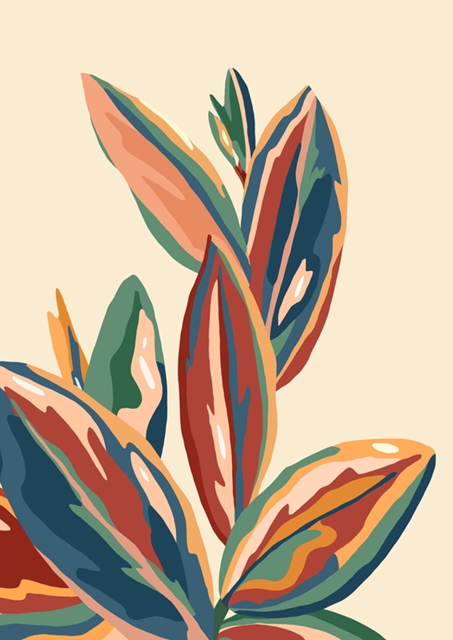 Barevný design listů