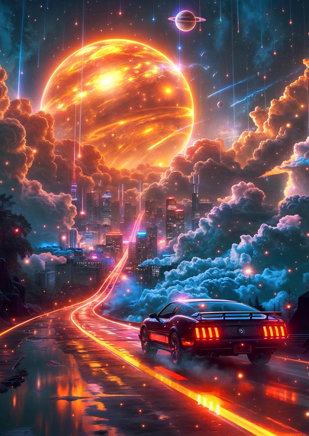 Neon Planet Journey