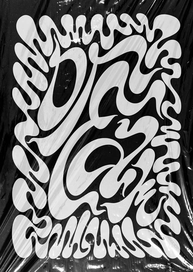 Álom absztrakt fekete-fehér