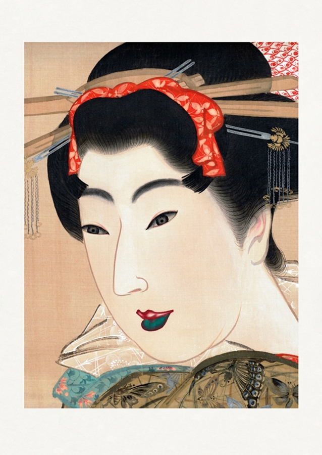 Elegant Geisha Portræt