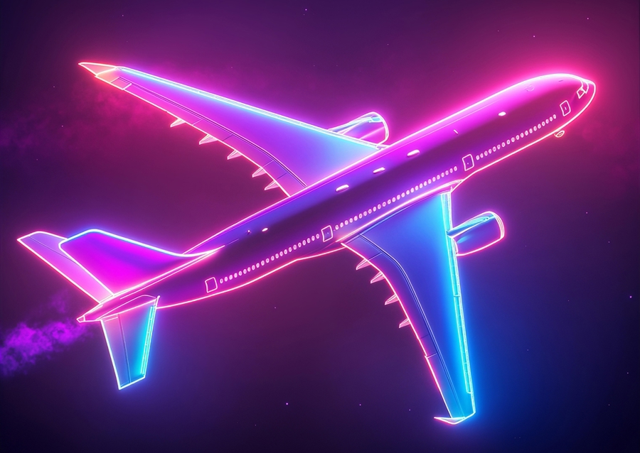 Avión Airbus A350 Neon