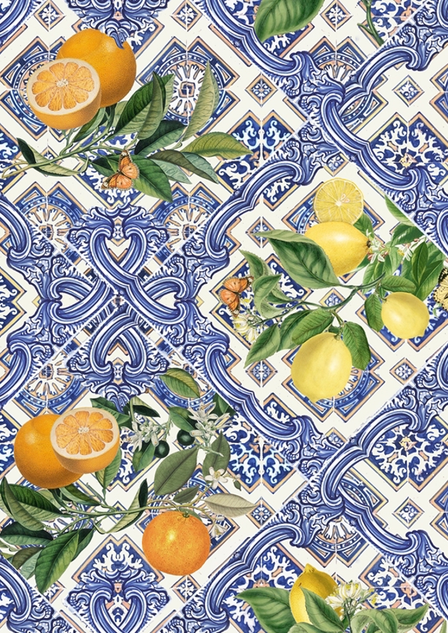 Italienske fliser og citrusfrugter