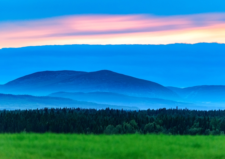 Oviksfjällen w kolorach Jämtland