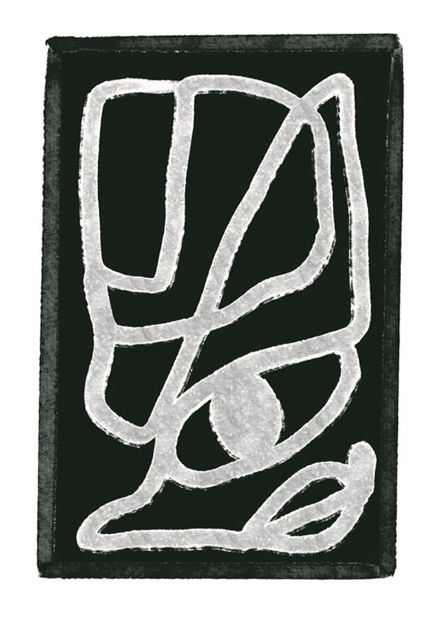 Kreidelinie Flüstern