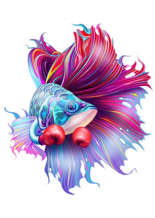 Pesce combattente vibrante