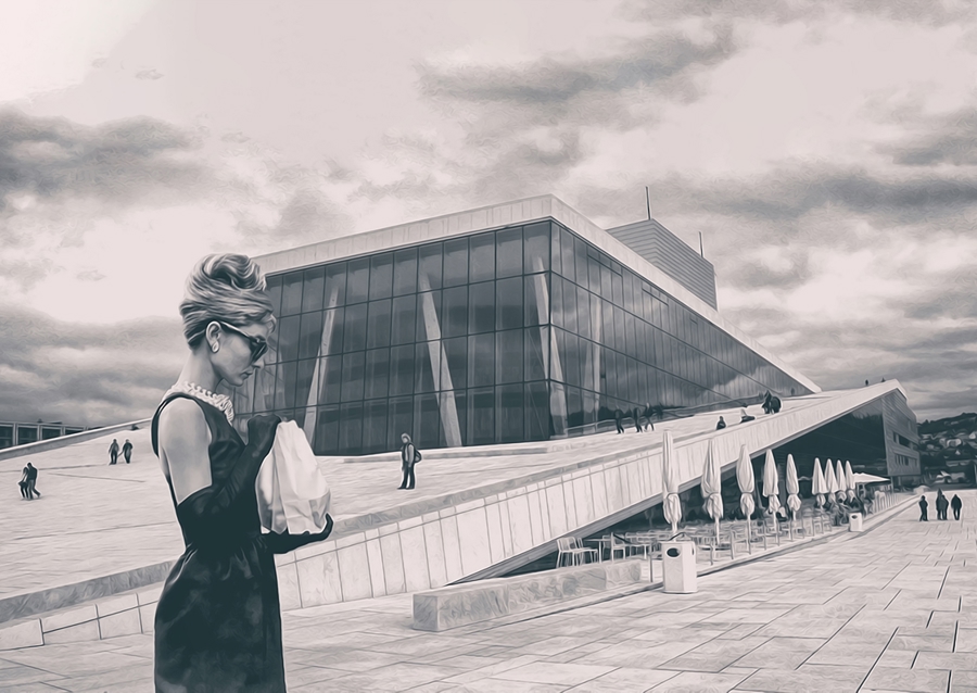 Městská elegance scéna