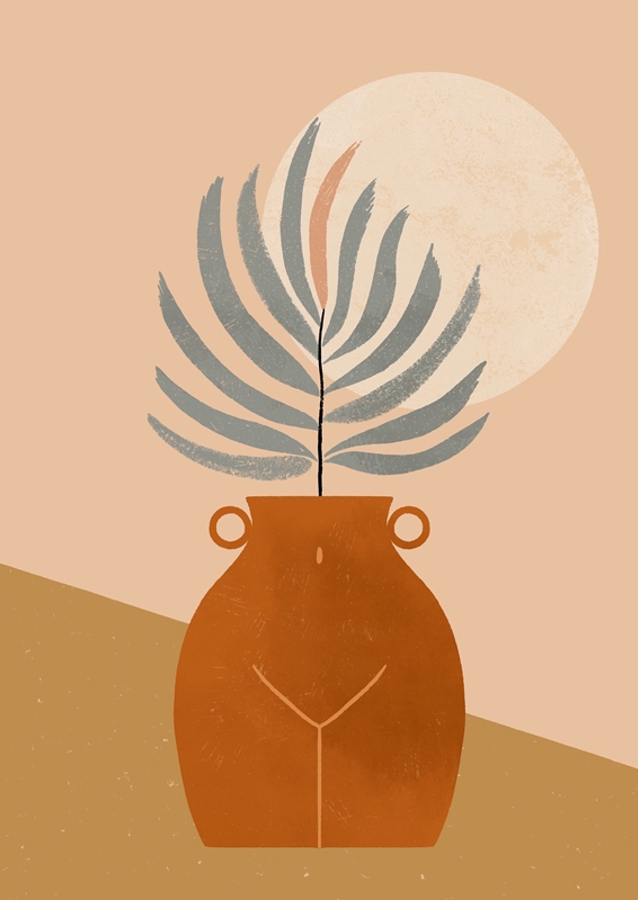 Sunlit Botanical Vase