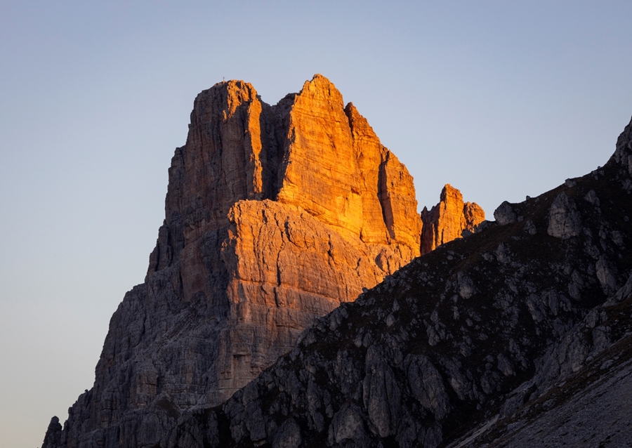 Sunrise at a mountain