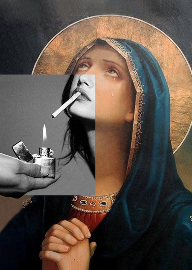 Mary smoking