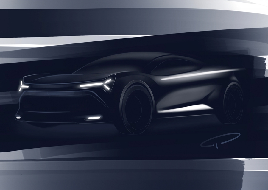 DARK CAR DESIGN SKETCH