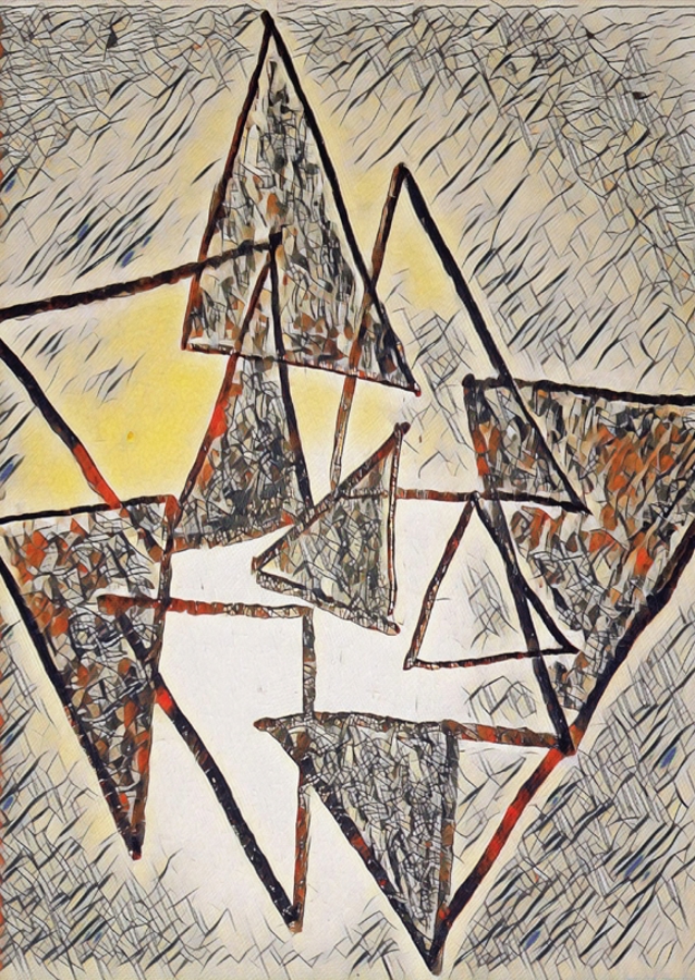 Tér és idő absztrakt művészet