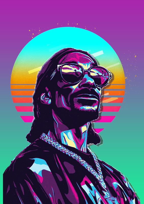 Snoop Dogg retro art posters & prints by jahidart - Printler