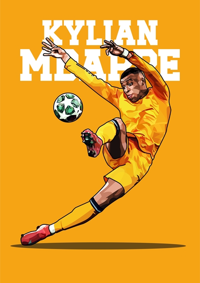 Kylian Mbappé Arte de Vexel