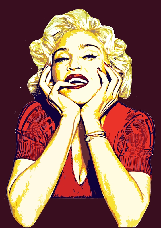 Madonna retro art posters & prints by maimunArt - Printler