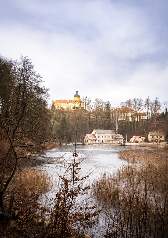 Pond with Grafenstein Castle