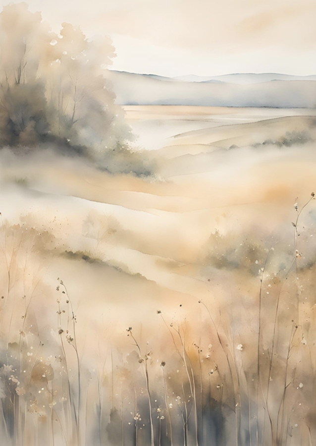 Niebla sobre los prados