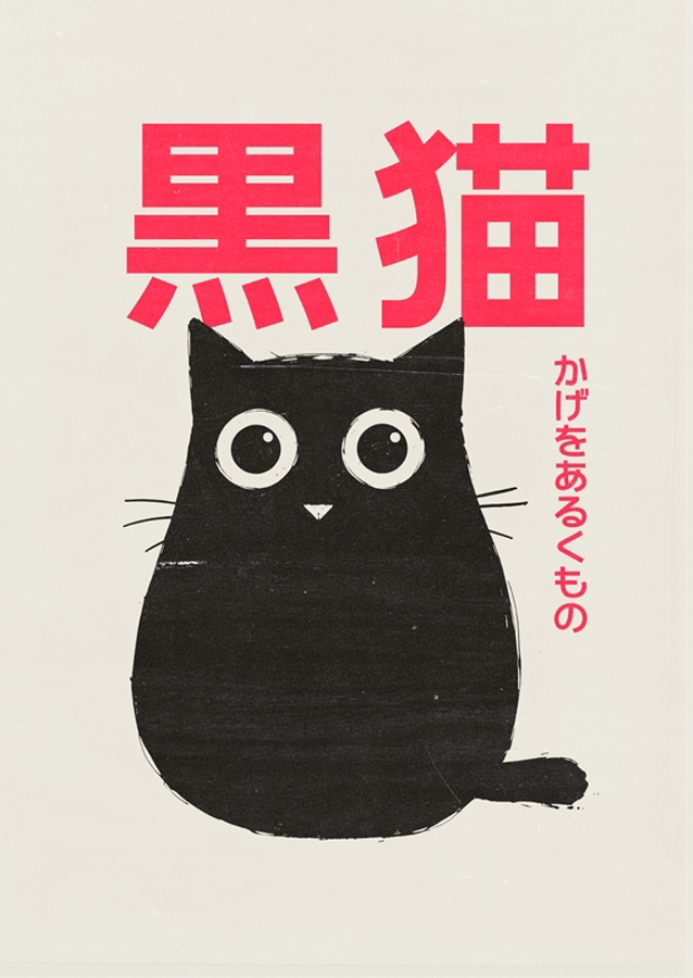 Kuro Neko  Japanese Minimalist