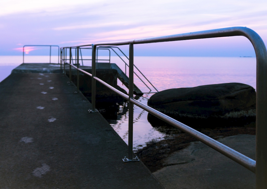 Ślady stóp do morza