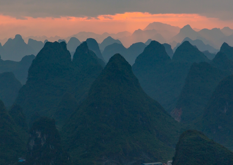 Couches de lumière en Chine