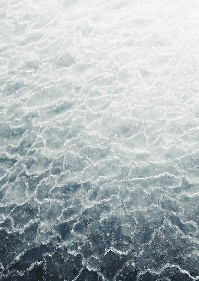 Mattina d'inverno in riva al mare 