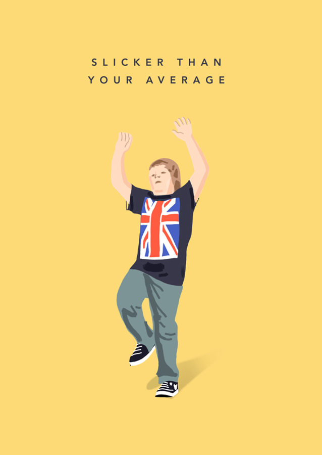 Junge tanzt zu Biggie Smalls